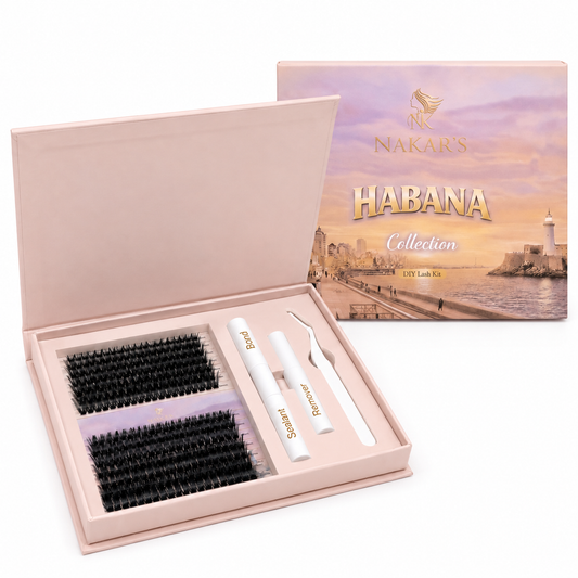 Nakar's Lashes Habana Collection - caja abierta DIY Lash Kit