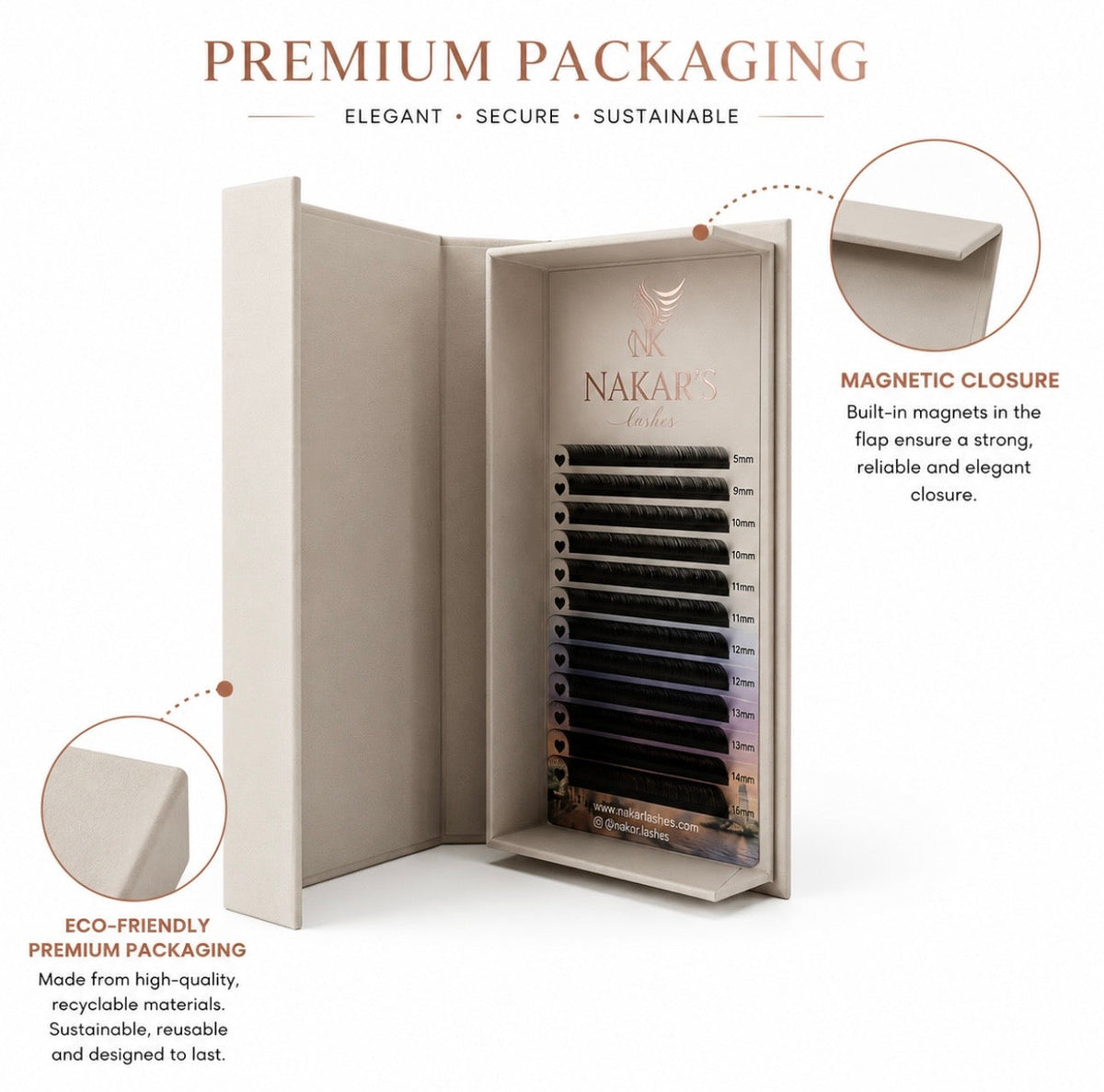 4D W Shape premium magnetic packaging