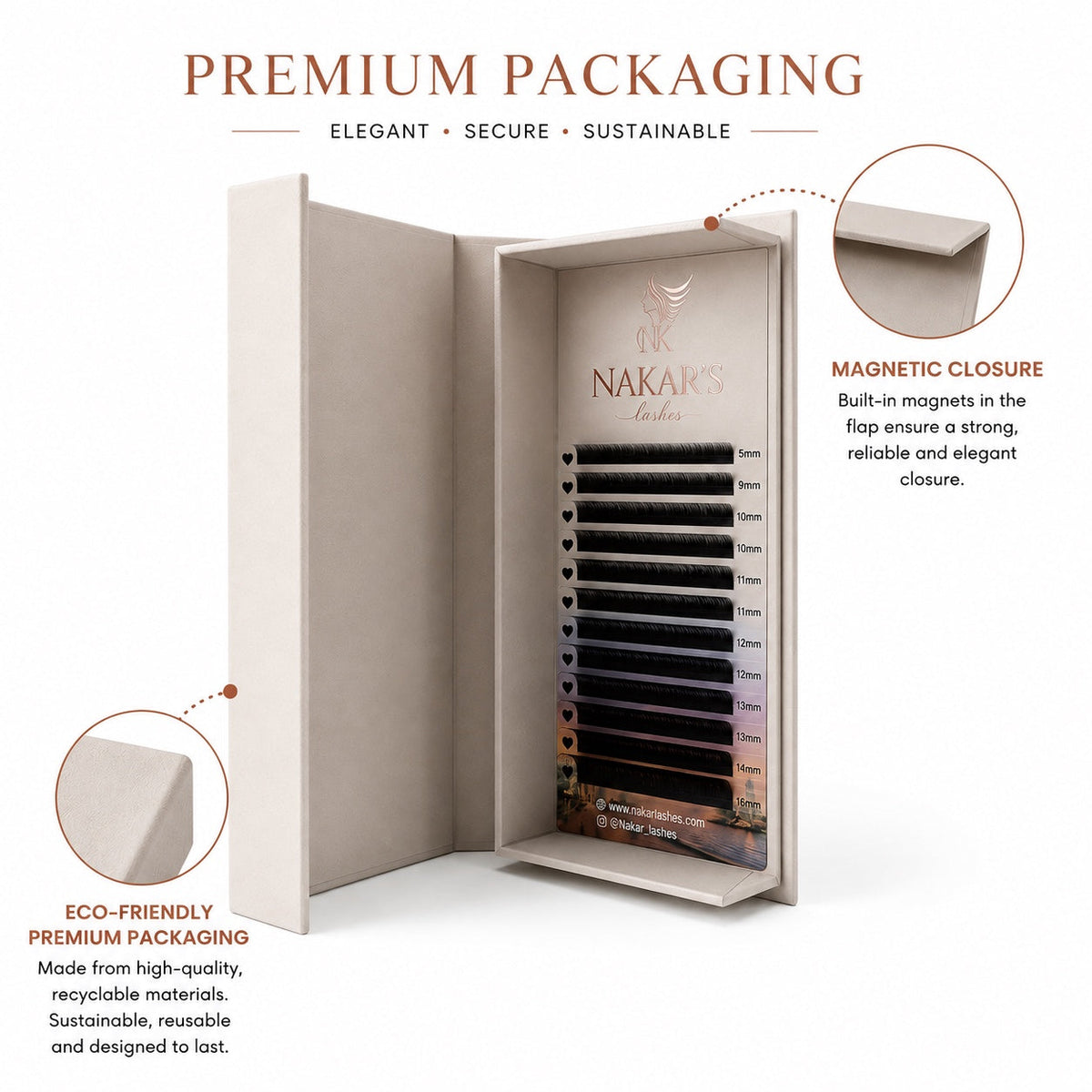 5D W Shape premium magnetic packaging