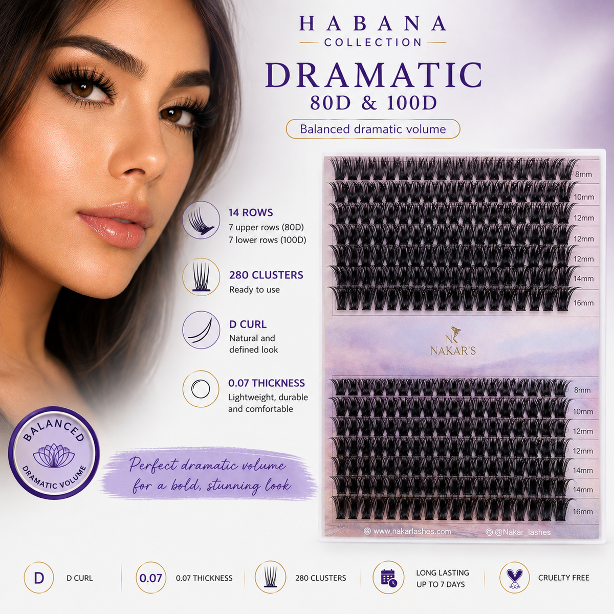 Volumen Dramático 80D & 100D - 14 filas, 280 clusters